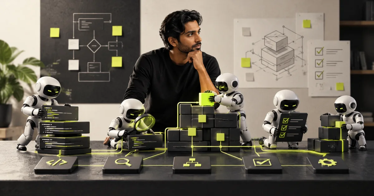 Editorial illustration: AI Coding Agents in 2027: What Developers Will Actually Do
