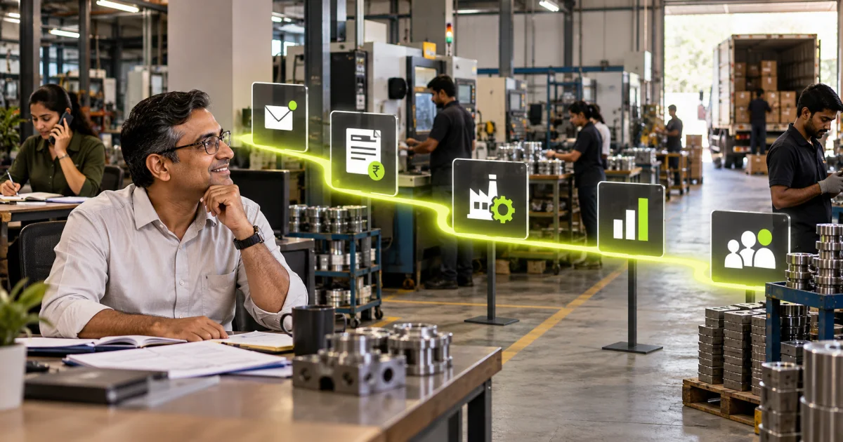 Editorial illustration: Automation for Manufacturing SMEs in India: Where to Start
