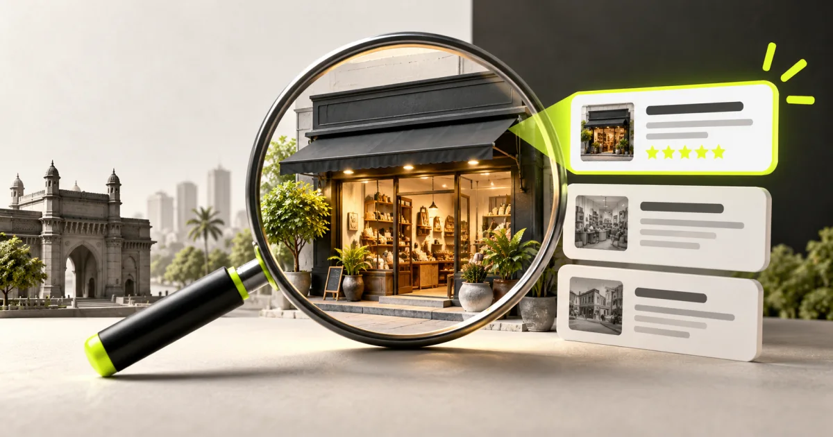 Editorial illustration: Brand Search Optimization: Own Your Business Name on Google India