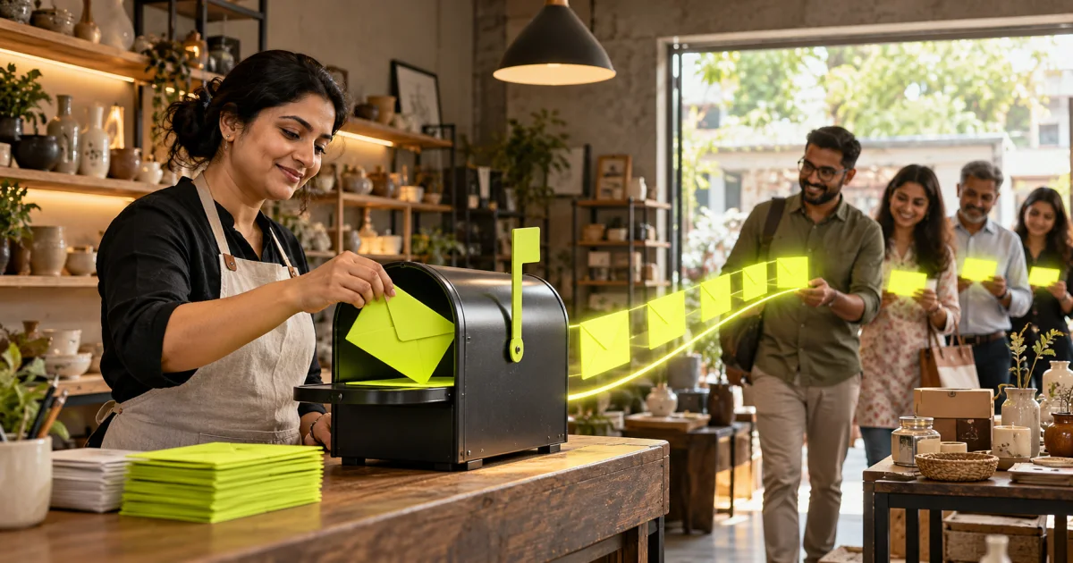 Editorial illustration: Email Marketing for Small Businesses: A No-Nonsense Guide