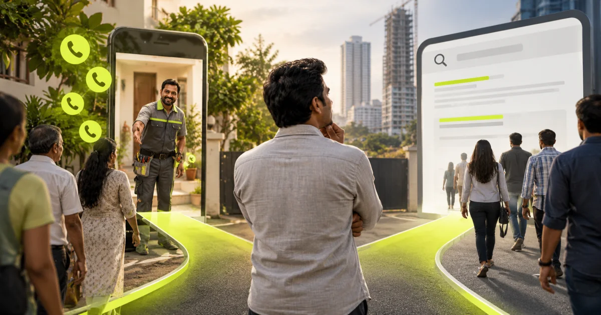 Editorial illustration: Google Local Services Ads in India vs Google Ads: What to Choose