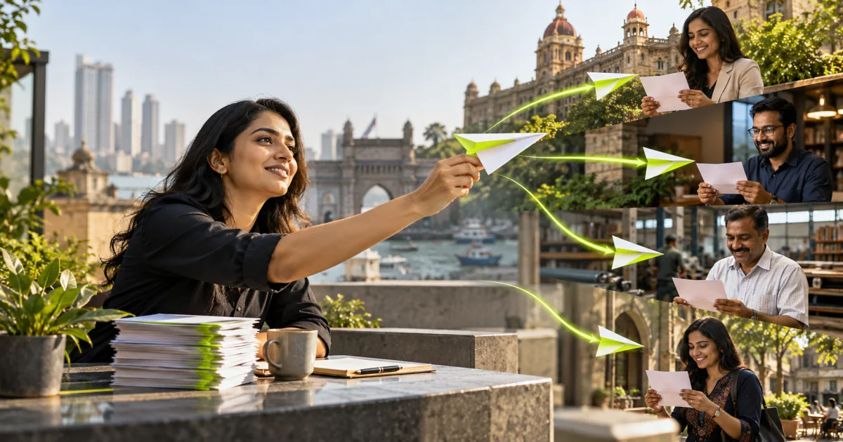 Editorial illustration: Link Outreach That Gets Replies for Indian Small Businesses