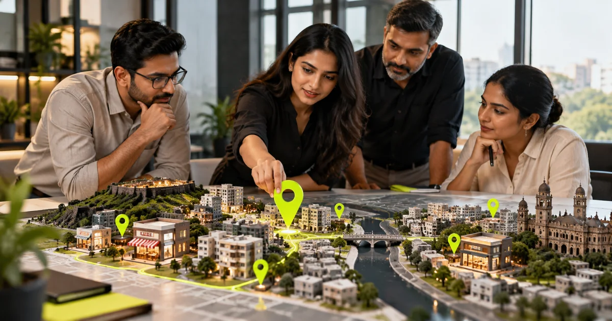 Editorial illustration: Local SEO for Pune and Vadodara Businesses: A Practical Guide
