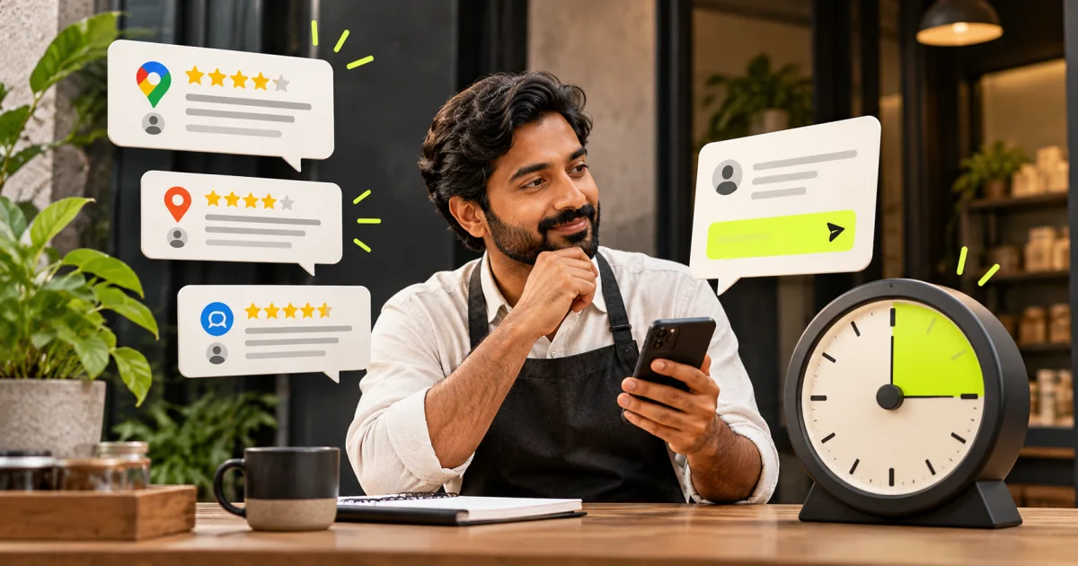 Editorial illustration: Online Reputation Monitoring for Small Businesses Made Simple