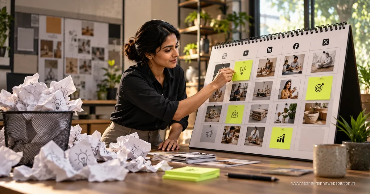 Editorial illustration: How to Build a Social Media Content Calendar That Survives