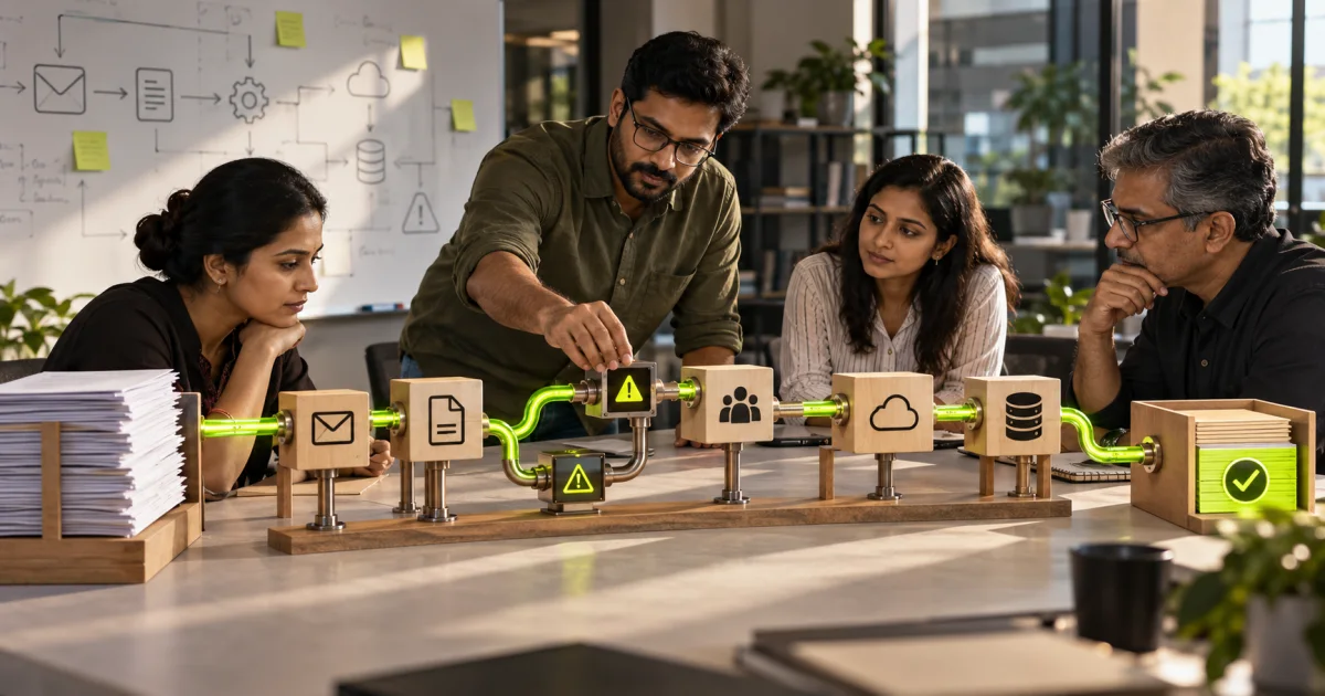 Editorial illustration: Zapier Alternatives India: 6 Tools Compared for Real Workflows
