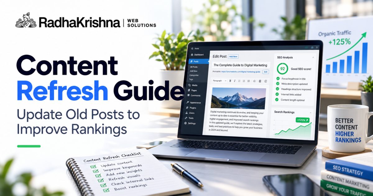 Guide to refreshing existing blog content for better SEO and user experience