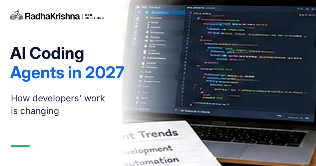AI Coding Agents in 2027: What Developers Will Actually Do – RadhaKrishna Web Solutions branded article cover